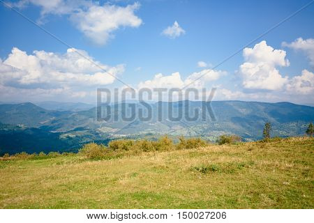Top Of The Hill In Carpathian Mountains