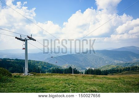 Top Of The Hill In Carpathian Mountains