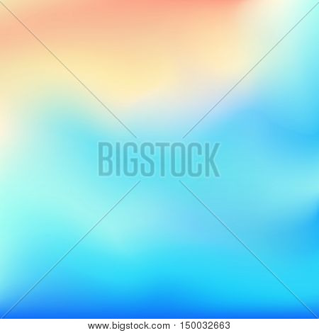 Vector blue and pink blurred gradient style background. Abstract smooth colorful illustration social media wallpaper.