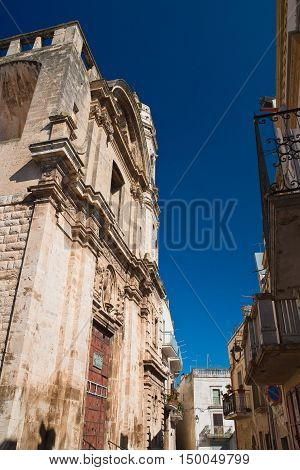 Church of St. Benedetto. Acquaviva delle fonti. Puglia. Italy.