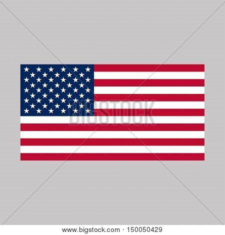 USA Flag. American national flag. Vector illustration