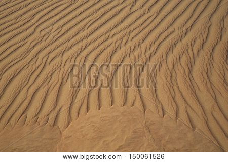 pattern of sand in a desert in UAE