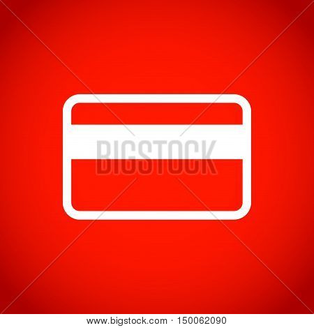 card credit  icon stock vector illustration flat design
