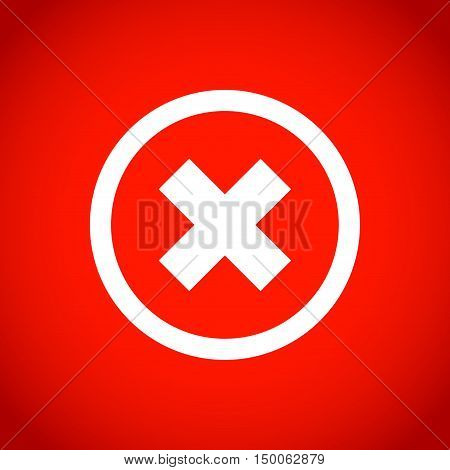 delete icon stock vector illustration flat design