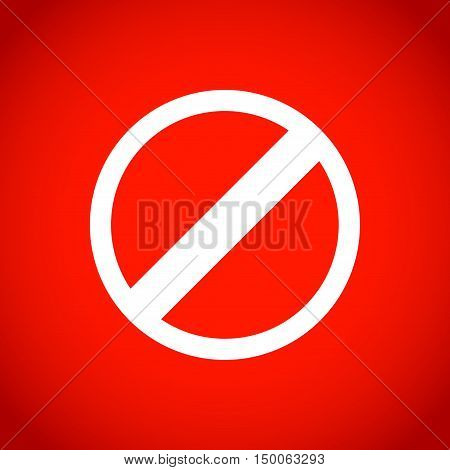 rescricted icon stock vector illustration flat design