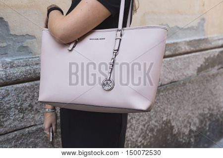 Detail Of Bag At Milan Fashion Week