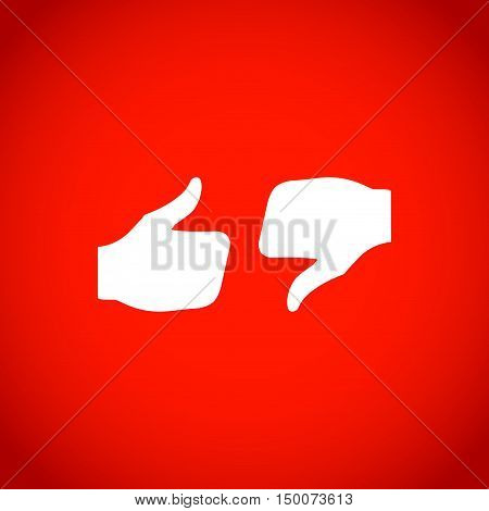 stock vector thumbs up icon vector like icon social network vector icon for app web site etc
