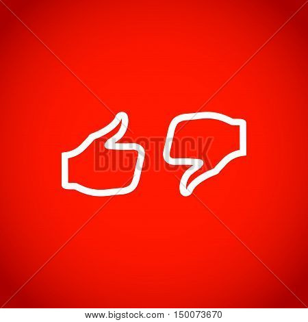 stock vector thumbs up icon vector like icon social network vector icon for app web site etc