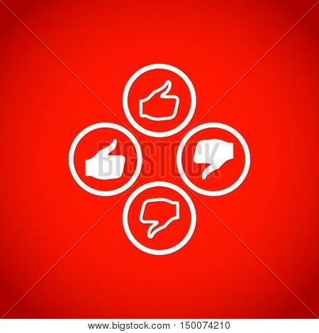 stock vector thumbs up icon vector like icon social network vector icon for app web site etc