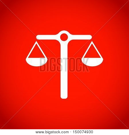 scales icon stock vector illustration stock vector illustration flat design