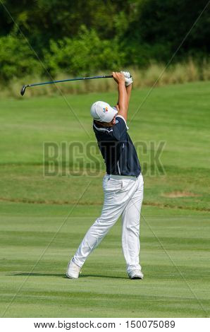 CHONBURI - DECEMBER 13 : Byeonghun An of South Korea player in Thailand Golf Championship 2015 at Amata Spring Country Club on December 13 2015 in Chonburi Thailand.