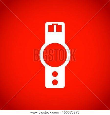 wristwatch icon  stock vector illustration flat design