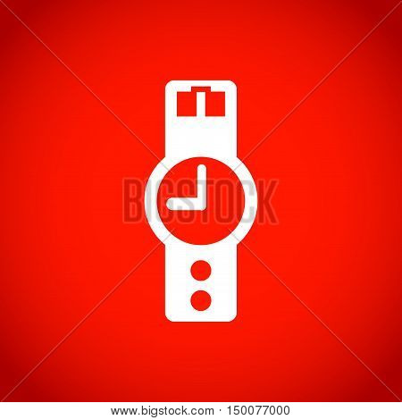 wristwatch icon  stock vector illustration flat design