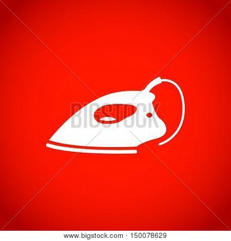 electric iron icon stock vector illustration flat design