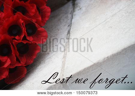 Abstract Creative Lest We Forget Remembrance Day Scene