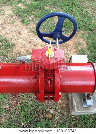 Supervisory main valve for fire protection of industrial.