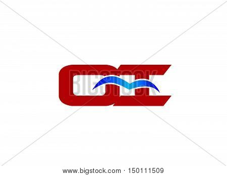 QI company linked letter logo design template