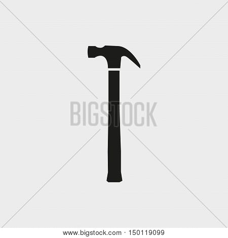 hammer icon stock vector illustration flat design