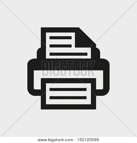 print icon stock vector illustration flat design