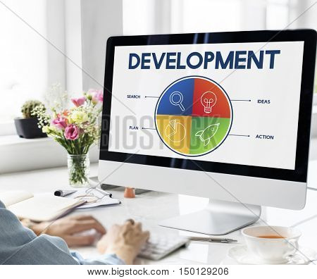 Business Startup Entrepreneur Strategy Target Concept