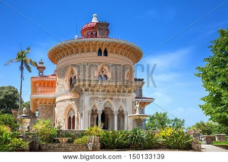 National museum of Palace of Monserrate - famous landmark in Sintra, Lisbon, Portugal, European travel