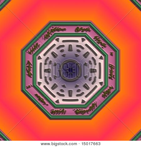 Mandala östlichen Entwurf abstrakter geometrischer Muster Clipart entwerfen