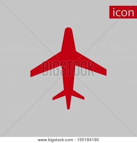 aircraft icon stock vector illustration flat design