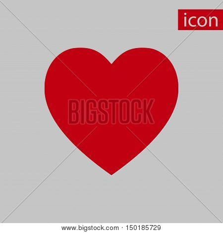 heart icon stock vector illustration flat design