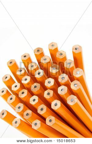 Group of Unsharpened Pencils