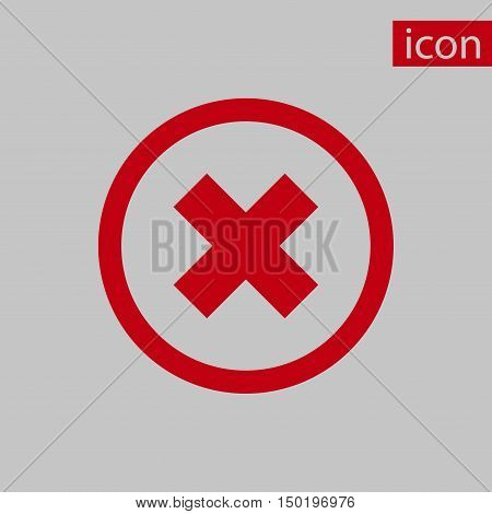 delete icon stock vector illustration flat design