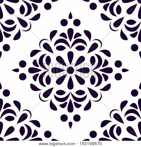 Seamless vintage classic old style wallpaper pattern