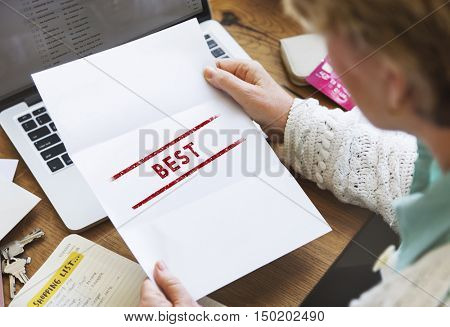 Best Choice Award Finest Winning Fulfillment Concept