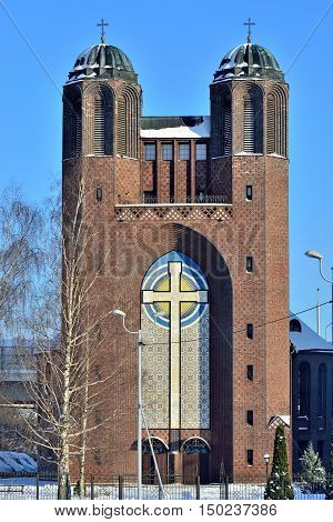 Kreuzkirche - Orthodox Church in Kaliningrad before 1946 Koenigsberg Russia