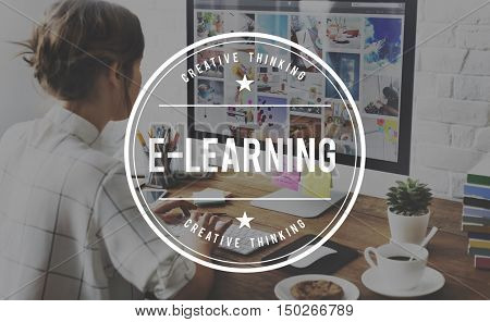 E-Learning Education Instructional Media Networking Concept