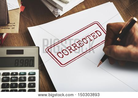 Corrected Solved Fix Method Modify Amend Concept