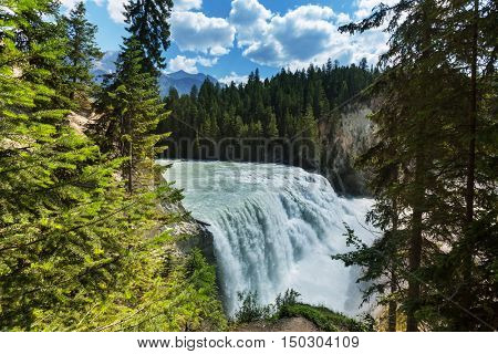 Wapta Falls in Yoho National Park in British Columbia, Canada.