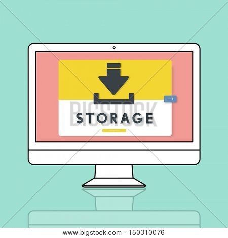 Data Backup Storage SYNC Digital Server Internet Concept