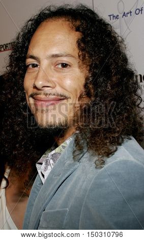 Kirk Hammett of Metallica at the Art of Elysium Presents Russel Young 'fame, shame and the realm of possibility' held at the Minotti Los Angeles in West Hollywood, USA on November 30, 2005. 
