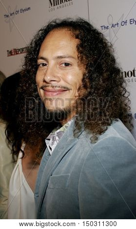 Kirk Hammett of Metallica at the Art of Elysium Presents Russell Young 'fame, shame and the realm of possibility' held at the Minotti Los Angeles in West Hollywood, USA on November 30, 2005. 