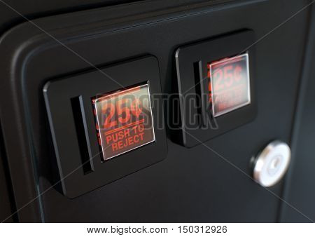 Arcade Machine Coin Slot Panel