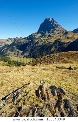 Midi Dossau, Ossau Valley, Pyrenees National Park, Pyrenees, France.