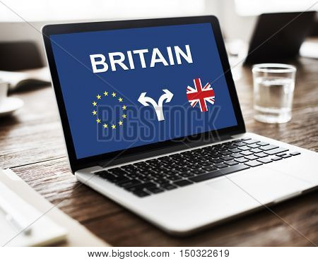 Brexit Bremain UK EU Referendum Concept