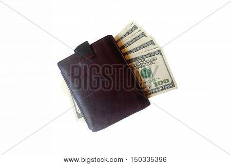 Money in your wallet. The successful work, good earnings