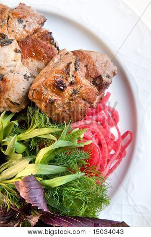salata tabak Kebabı
