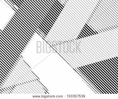 Halftone bitmap lines retro background Black and White