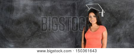 Young college student who is going to class