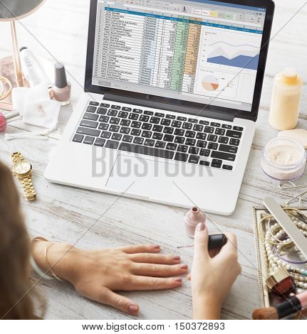 Data Information Report Statistics Strategy Concept