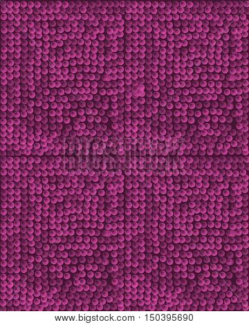 Little shining the buttons laid out a purple background with lighter and darker strips.