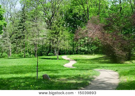 parque verde na Primavera