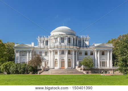 Yelagin Palace on Yelagin Island in the Neva River St. Petersburg